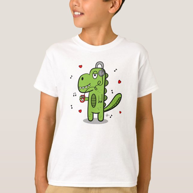 El dinosaurio de Rockosaur embroma la camiseta (Anverso)