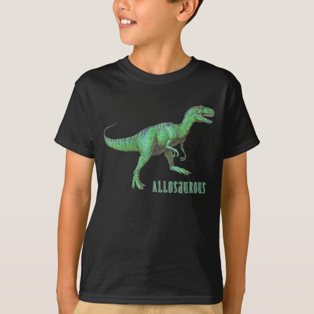 El dinosaurio del Allosaurus embroma la camiseta (Anverso)
