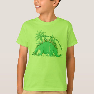 El dinosaurio dice la camiseta de la verde lima de