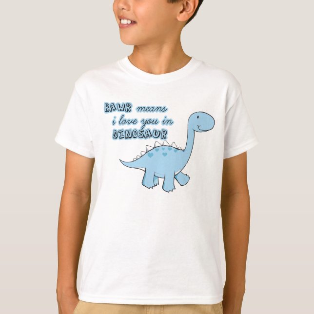el dinosaurio embroma la camiseta (Anverso)