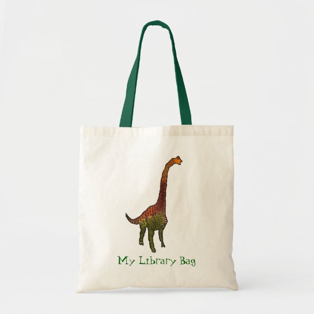 El dinosaurio lindo embroma el bolso de la (Frente)