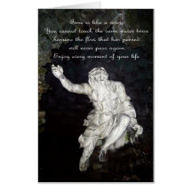 El Dios del río, tarjeta de cumpleaños.