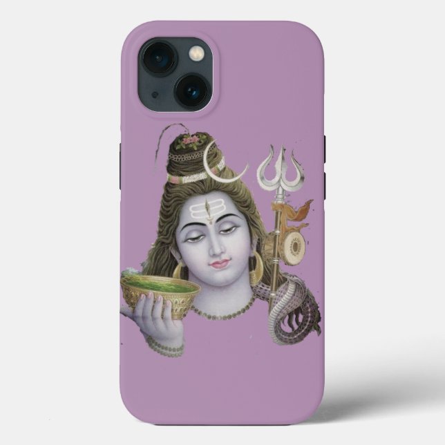 El dios hindú shiva diseño de un funda duro de iph (Reverso )