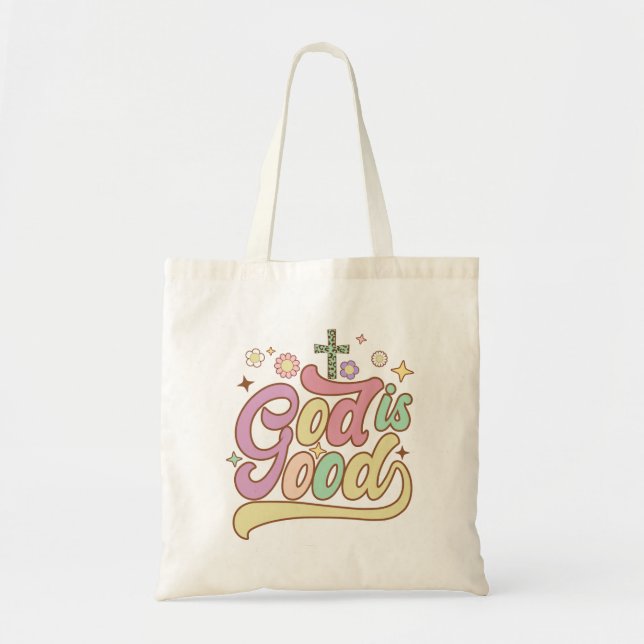 El Dios retro es la buena bolsa religiosa de tocad (Frente)