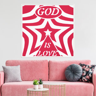 El Dios rojo y blanco es amor Estrella de arte de