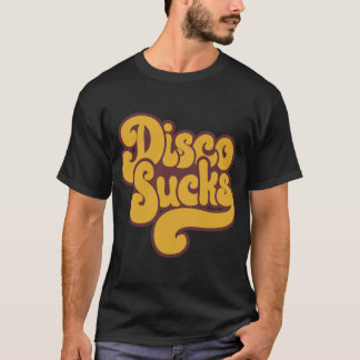 El disco chupa las camisetas retras de la música