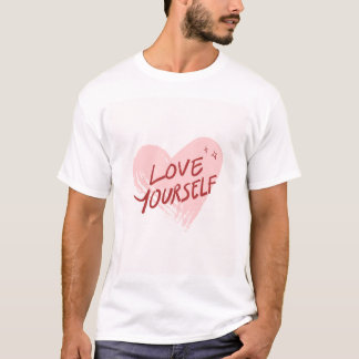 El diseño de camisetas de amor