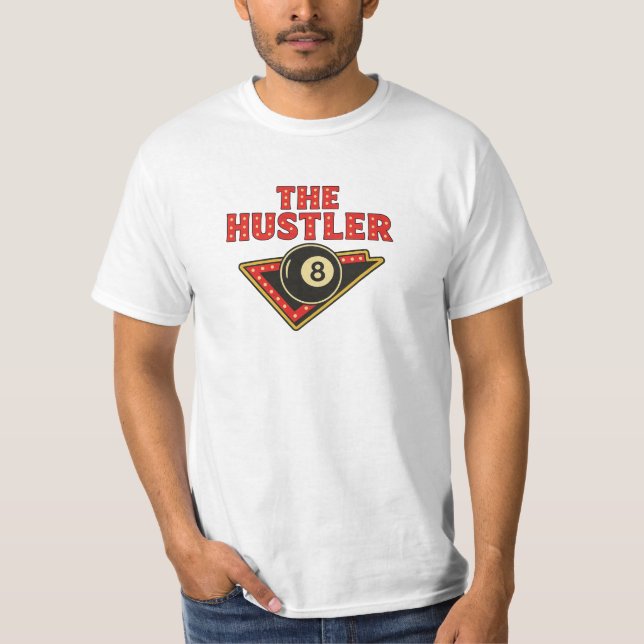 El diseño de camisetas de Hustler Billiards (Anverso)