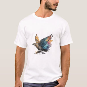 el diseño de la camiseta "Bird voladora"