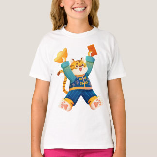 El diseño de la camiseta del gato