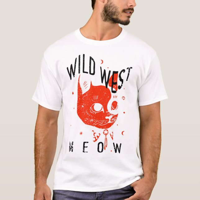 El diseño de la camiseta es Meow (Anverso)