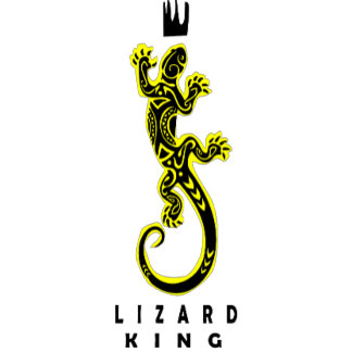 el diseño de Lizard King en camiseta