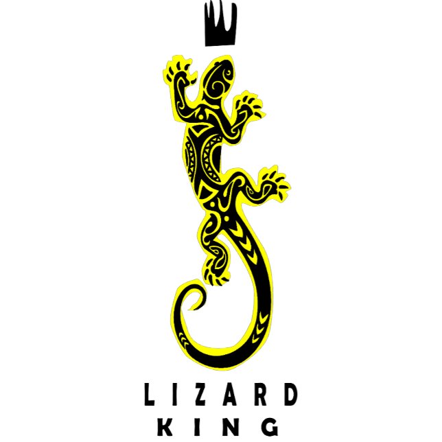 el diseño de Lizard King en camiseta (lizard king)