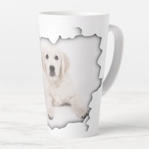 El diseño del perro Latte Mug   tazas altas