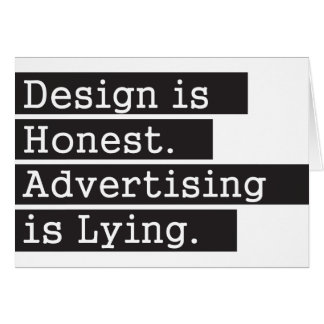 El diseño es honesto - negro