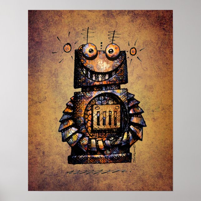 El divertido arte de robos de Steampunk Rusty para (Frente)