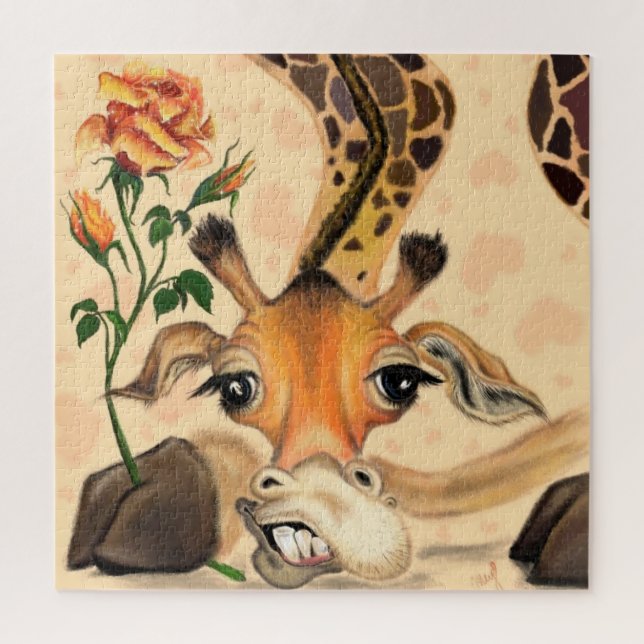 El divertido rompecabezas de la jirafa (Vertical)