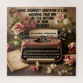 El divertido rompecabezas de la máquina de escribi