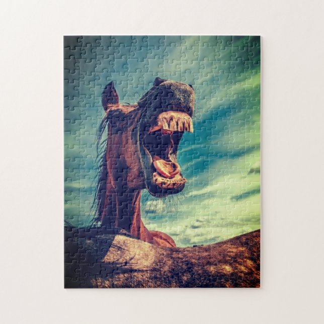 El divertido rompecabezas del caballo (Vertical)