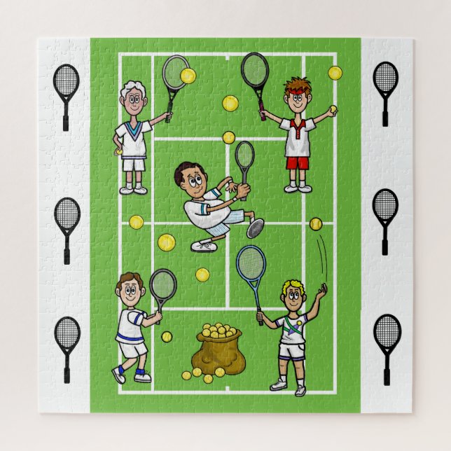 El divertido rompecabezas del tenis masculino (Vertical)