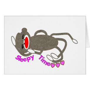 El dormir del mono del calcetín del "tiempo