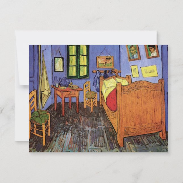 El dormitorio de Vincent en Arlés (Anverso)