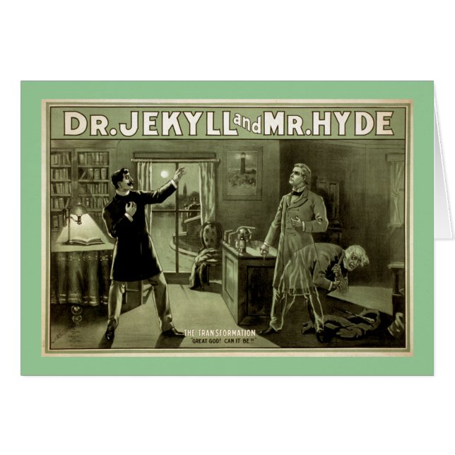 El Dr. Jekyll Vintage Theater Poster (Anverso (Horizontal))