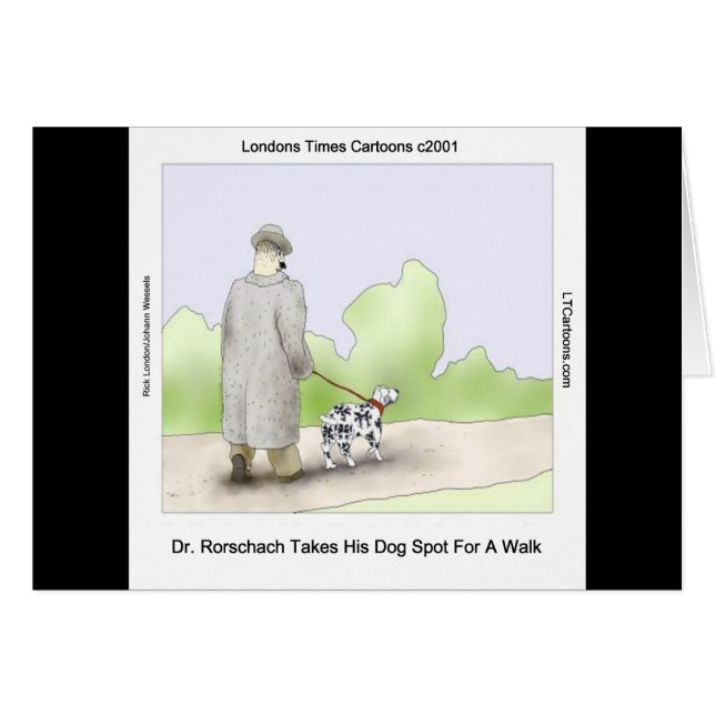 El Dr Rorschach lleva al perro Spot a pasear Diver (Anverso (Horizontal))