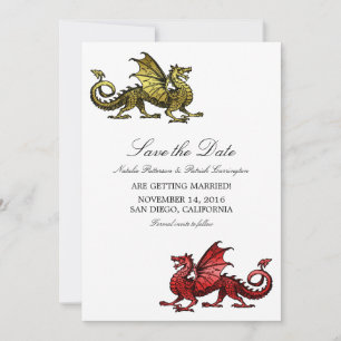 El Dragón Rojo Dorado Salva la Invitación de la Fe