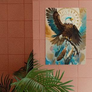 El Dreamcatcher del Águila   Poster de arte digita