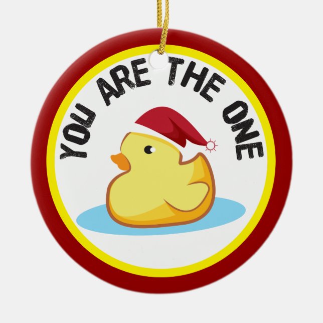 El duckie de goma usted es el un ornamento del (Frente)