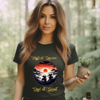 El duelo místico de Samurai en la camiseta del ata