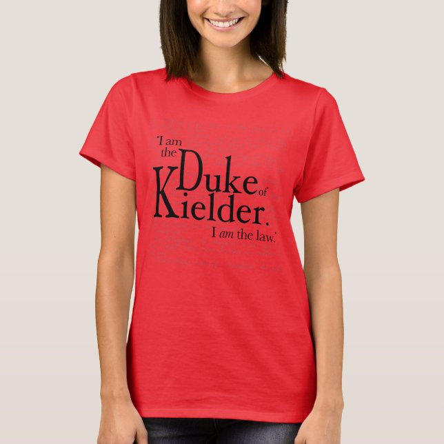 El duque de Kielder. camiseta (Anverso)