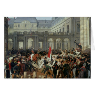 El duque de Orleans sale del Palais Royal