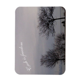 El efectivo es libertad Imán flexible de RoseWrite