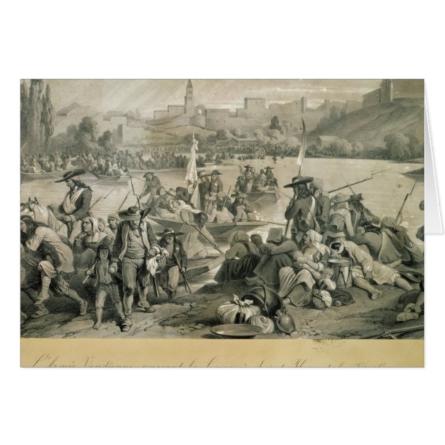 El ejército de Vendean que cruza el Loira (Anverso (Horizontal))