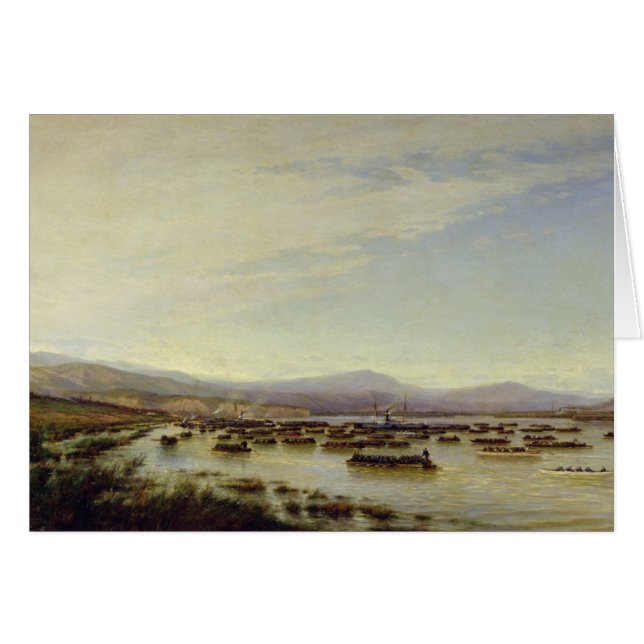 El ejército ruso que cruza el Danubio (Anverso (Horizontal))