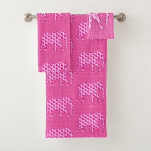 El elefante de Paisley, hiela rosa y el fucsia