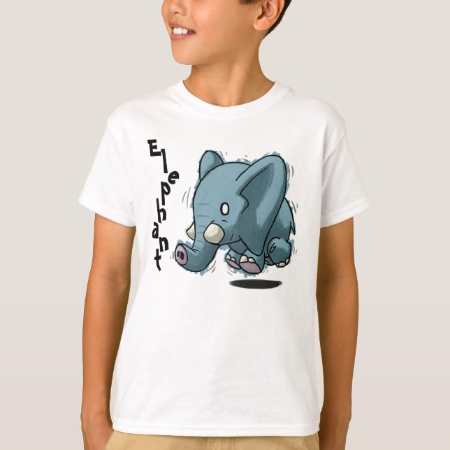 El elefante embroma la camisa (Anverso)