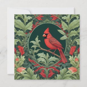El elegante cardenal del norte William Morris insp
