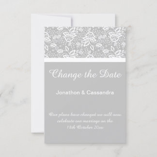 EL ELEGANTE LACE BLANCO DE PLATA CAMBIA LA FECHA