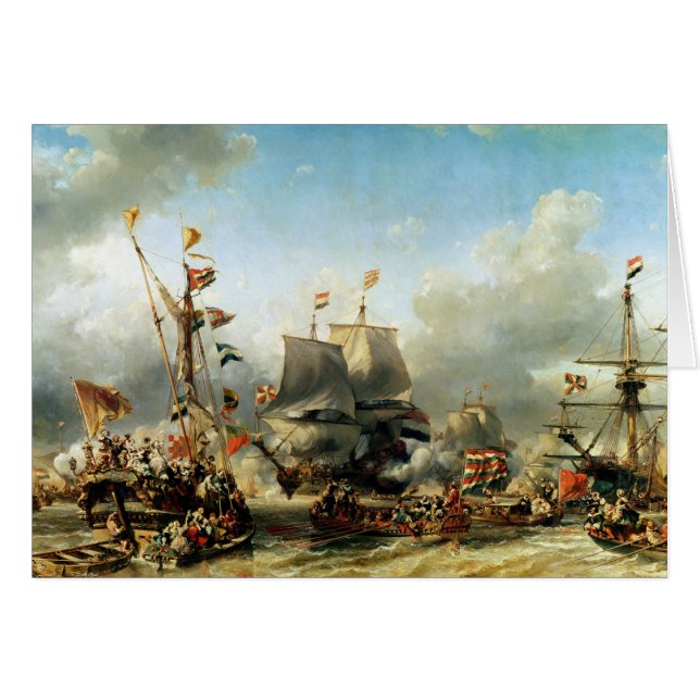 El embarque de Ruyter y de Guillermo de Witt (Anverso (Horizontal))