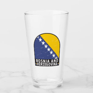 El emblema de la bandera de Bosnia y Herzegovina e