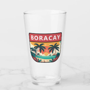El emblema retro de Filipinas de Boracay