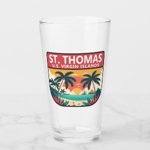 El emblema retro de las Islas Vírgenes de St Thoma