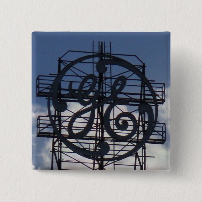 El emblemático botón de Rótulo GE de Fort Wayne (Anverso)