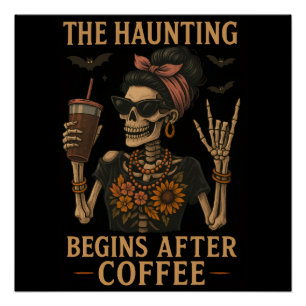 El embrujo comienza después del café - Poster bril