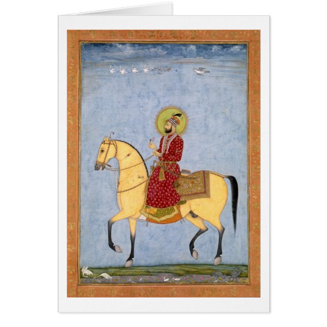 El emperador Farrukhsiyar (1683-1719) de Mughal (Frente)