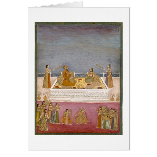 El emperador joven Mohamed Shah de Mughal en un (Frente)