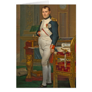 El emperador Napoleon en su estudio en el